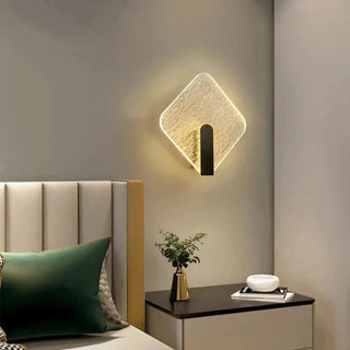 Black Wall Lamp – Contemporary LED Wall Sconce with Acrylic Lampshade Light