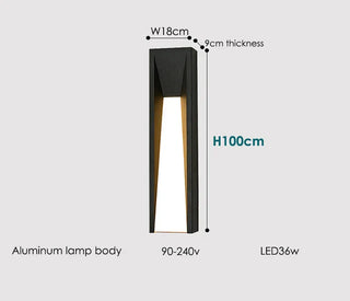 Black Aluminum Wall Light – Modern Outdoor LED Lighting With Sleek Finish