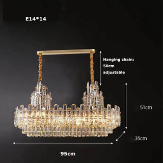 Modern Crystal Chandelier – Luxury Pendant Lighting | Dimmable LED Fixture