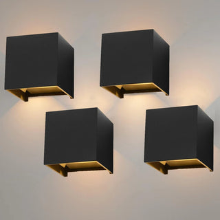 Modern LED Wall Light – Aluminum Black Fixture with Integrated LED Technology