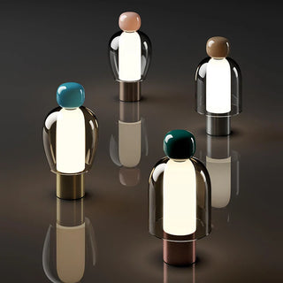 Minimalist Desk Lamp – Glass & Aluminum LED Reading Lamp | Modern Workspace Lighting