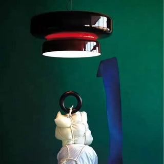 Colored Glass Pendant Light – European Style Dining Room Lighting With Adjustable Height