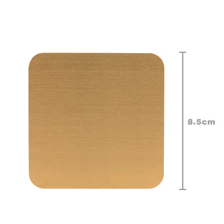 metal cup coaster luxury brushed metal placemat heat resistant table protector product view