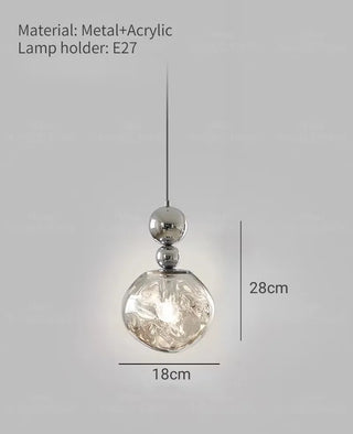 Chrome Pendant Light – Designer Metal Pendant Lamp for Stylish Bedroom Lighting
