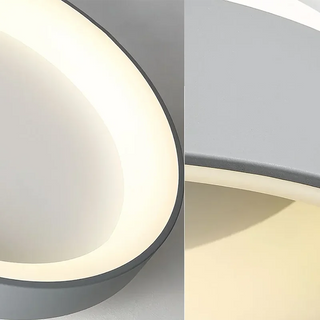 Round Metal Ceiling Light – Modern LED Fixture With Remote Control & Dimmable Brightness