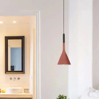 Conical Aluminum Pendant | Adjustable Cable Lighting - Matte Finish Light Fixture