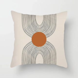 pattern pillowcases abstract cushion covers durable polyester cotton fabric overview
