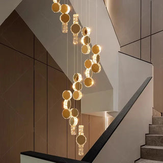Modern Crystal Chandelier – Elegant LED Lighting Fixture for Living Room