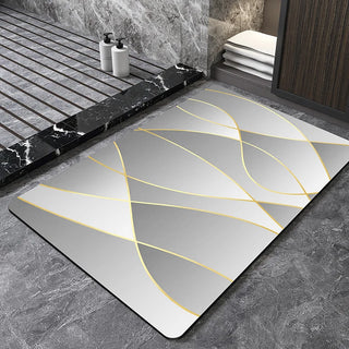 luxury MARI diatom eco-friendly anti-slip bath mat side view