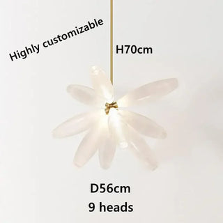 LED Pendant Light – Nordic Design Glass Pendant Lamp with Metal Frame for Dining Room