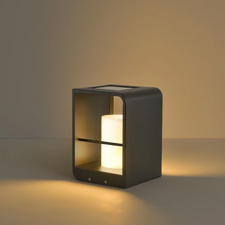 Outdoor Solar Lamp – Aluminium Freestanding Solar Light with Adjustable Brightness