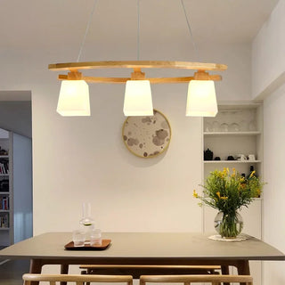 Bamboo Pendant Light – Modern Japanese Pendant Lamp | Adjustable Hanging Light