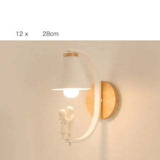 Nordic Wall Sconce – Poetic Bedroom Wall Light | Iron, Wood & Resin Design