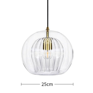 Nordic Glass Pendant Light – Modern Pendant Lighting with Iron Finish Lamp