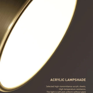 Copper Ceiling Light – Modern Brushed Copper Fixture for Living Room Lighting