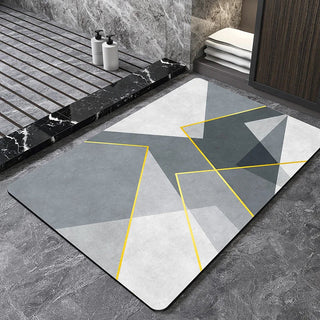 luxury eco-friendly diatom anti-slip bath mat front view