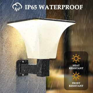 Outdoor Solar Lamp – Art Deco Waterproof Solar Garden Light with LED Battery