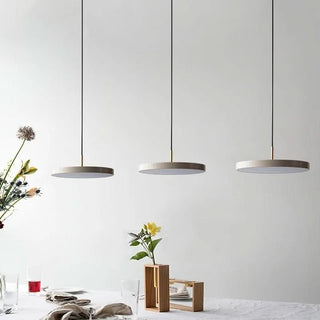 Disc-Shaped Pendant Lamp – Adjustable Hanging Lamp with Acrylic Lampshade Light