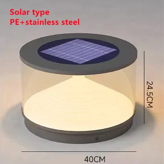Solar Garden Lamp – Stainless Steel LED Outdoor Solar Light with Long Lasting Battery