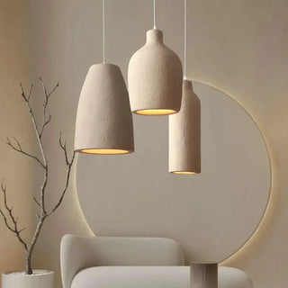 LED Pendant Light – Wabi Sabi Lighting Japanese Pendant Lamp With Brushed Nickel Finish