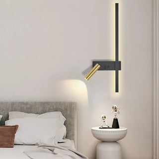 Adjustable LED Wall Light – Aluminium Dual Head Wall Sconce | Modern Black Gold Lighting