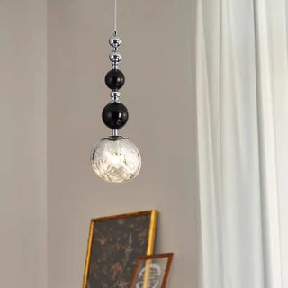 Chrome Pendant Light – Designer Metal Pendant Lamp for Stylish Bedroom Lighting