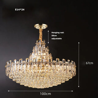 Modern Crystal Chandelier – Luxury Pendant Lighting | Dimmable LED Fixture