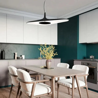 Asymmetrical Resin Pendant Lamp – Organic Resin Lamp with Integrated LED, Adjustable Height