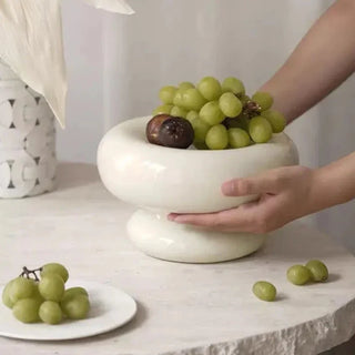 ceramic fruit plate earthworks handcrafted porcelain plates elegant tableware dish close-up