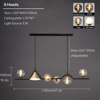 Modern LED Ceiling Light – Glass Metal Fixture With Soft Light Diffusion