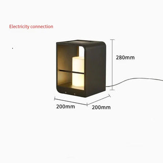 Outdoor Solar Lamp – Aluminium Freestanding Solar Light with Adjustable Brightness