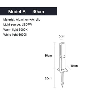 Aluminum LED Garden Lamp – Durable Patio LED Fixture | Weather Resistant Outdoor Lighting