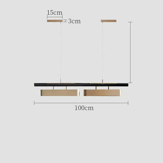 Two-Tone Metal Pendant – Modern Pendant Light With LED Lighting For Dining Room