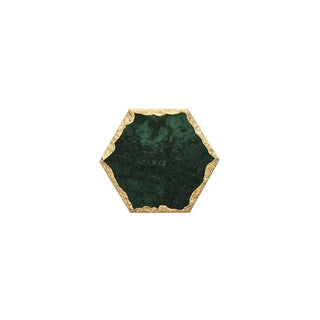 gold edge marble tray earthworks handcrafted eco-friendly stone tray luxury finish detail