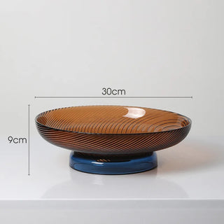 crystal glass bowl earthworks handcrafted luxury dining fruit bowl elegant tableware overview