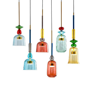 Colorful Pendant Lamp – Nordic Style Geometric Pendant Light with LED Energy Efficient Lighting