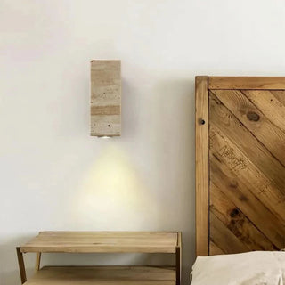 Marble Wall Sconce – Modern Aluminum Wall Light | Soft Bedroom Lighting