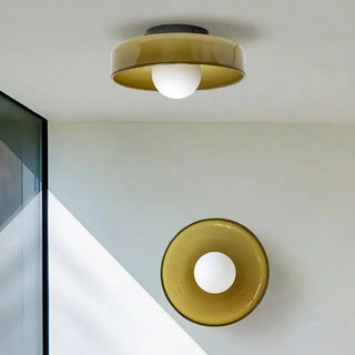 Frosted Glass Ceiling Light – G9 Retro Glass Fixture With Soft Diffuser