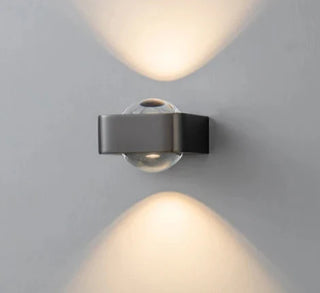 Modern Wall Light | Stainless Steel LED Wall Lamp - Black & Gold Sconce