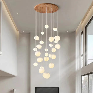 Modern Alloy Chandelier – Gold Finish Ceiling Light With Integrated LED Lights