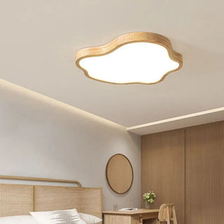 Eco LED Ceiling Light – Modern Wood & Acrylic Lamp With Adjustable Color Temperature