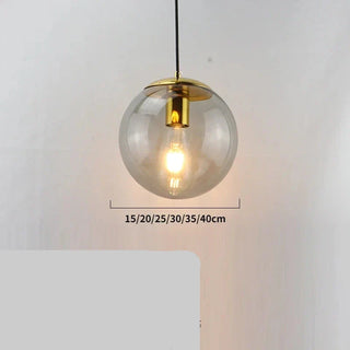 Modern Pendant Light – Gold Pendant Lamp With Glass Shade & Warm Ambient Lighting