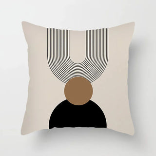 pattern pillowcases abstract cushion covers durable polyester cotton fabric detail