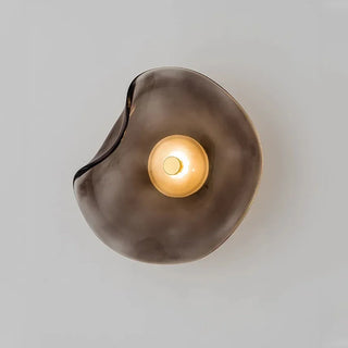 Glass Stone Wall Light | Modern Wall Lamp with Soft LED Lighting and Tempered Glass Fixture
