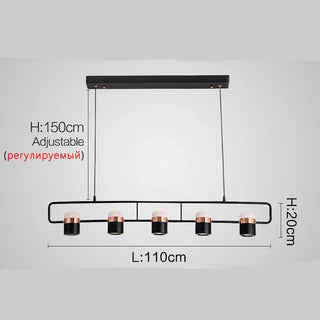 Black Metal Pendant Lamp – Modern Pendant Light With LED Hanging Lamp Design