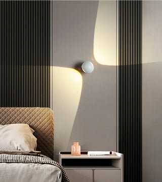 Aluminum Wall Light – Minimalist Adjustable Dual Beam Spherical Wall Sconce