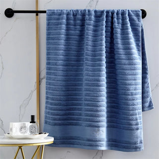 sustainable cotton towel soft quick drying bath towel set fiamma neri alternate view