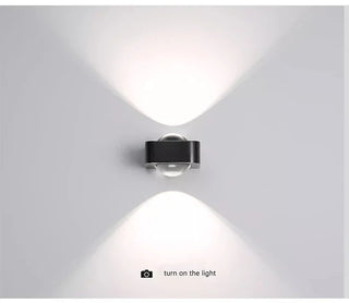 Modern Wall Light | Stainless Steel LED Wall Lamp - Black & Gold Sconce
