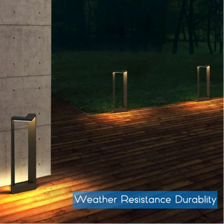 Modern Garden Lamp – Black Aluminum Outdoor Lighting Fixture | Stylish Patio Light