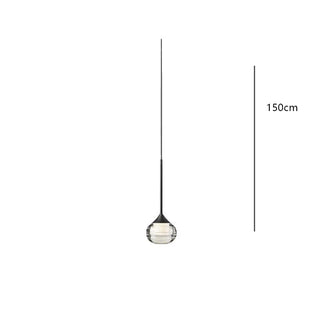 Crystal LED Pendant Light – Modern Dimmable Fixture with Remote Control